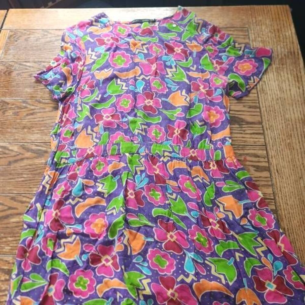 Gudrun Sjoden Bugg  Floral tunic/dress SZ Large